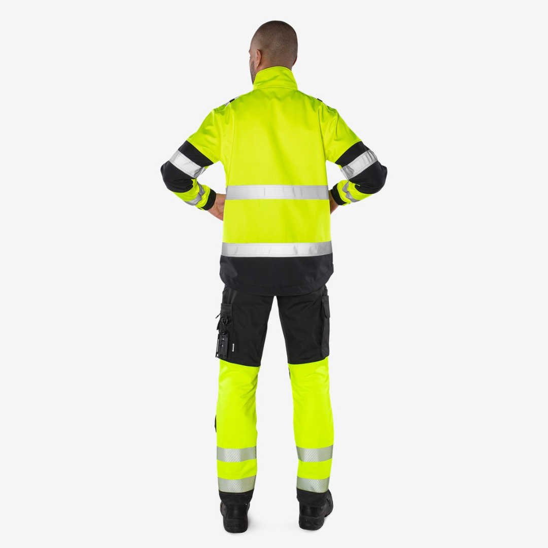 Fristads high-visibility softshell jacket, Class 2, model 4083 WYH - Image 5