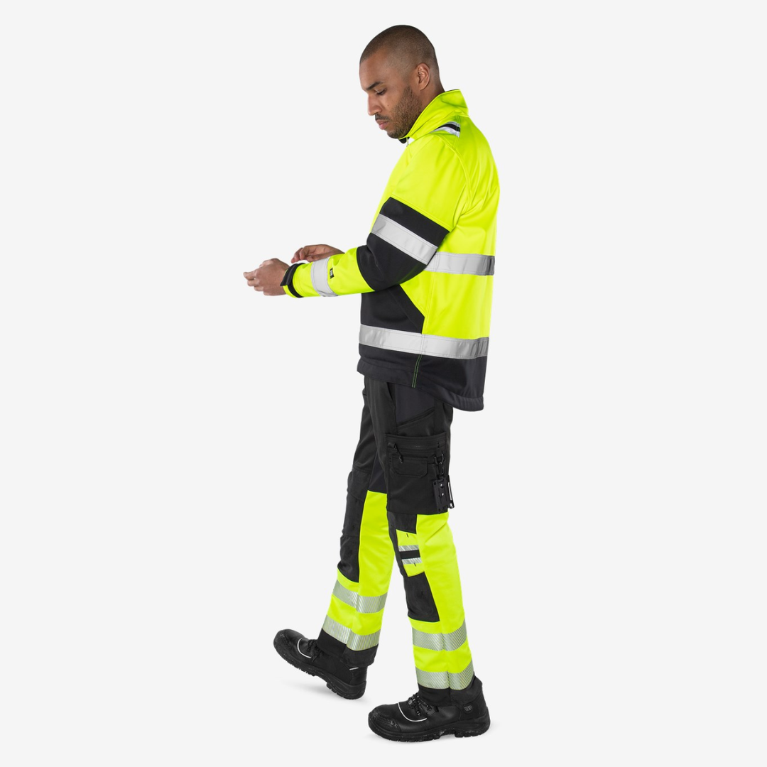 Fristads high-visibility softshell jacket, Class 2, model 4083 WYH - Image 4