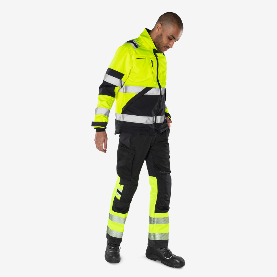 Fristads high-visibility softshell jacket, Class 2, model 4083 WYH - Image 3