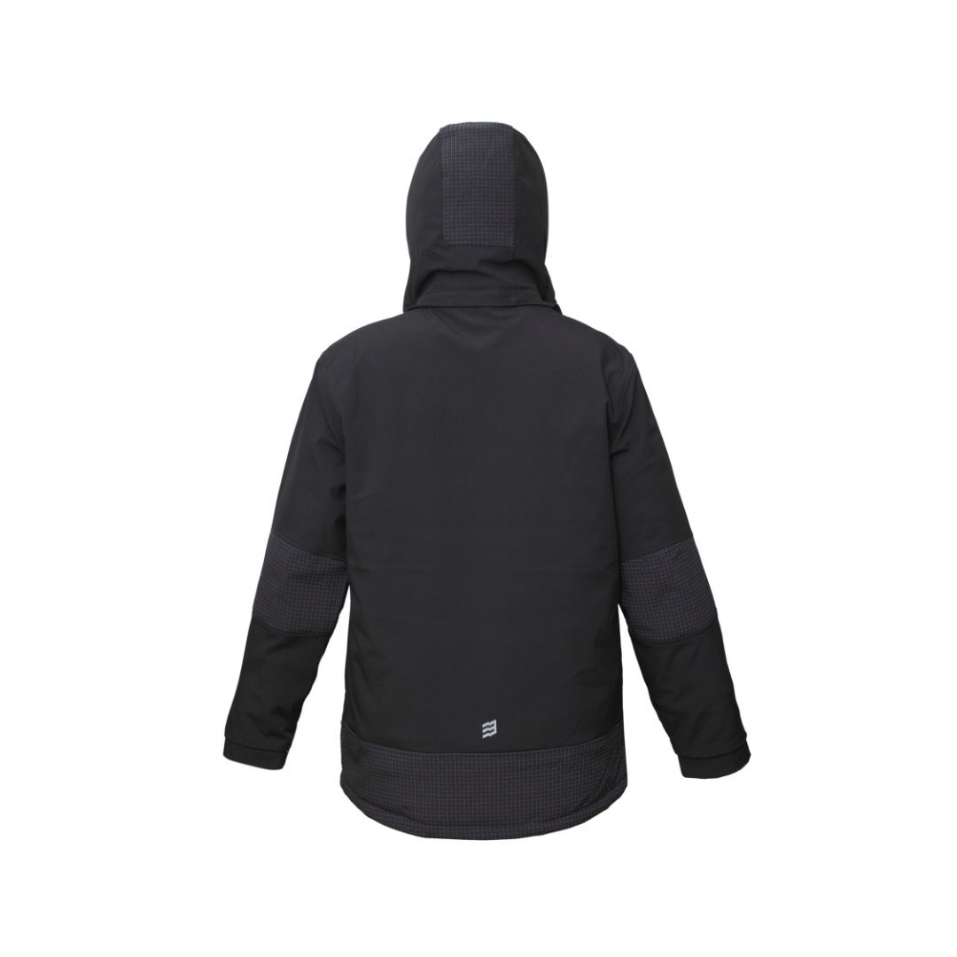 Softshell-jope BoSafety ATLANTA helkivate detailidega, must - Pilt 2