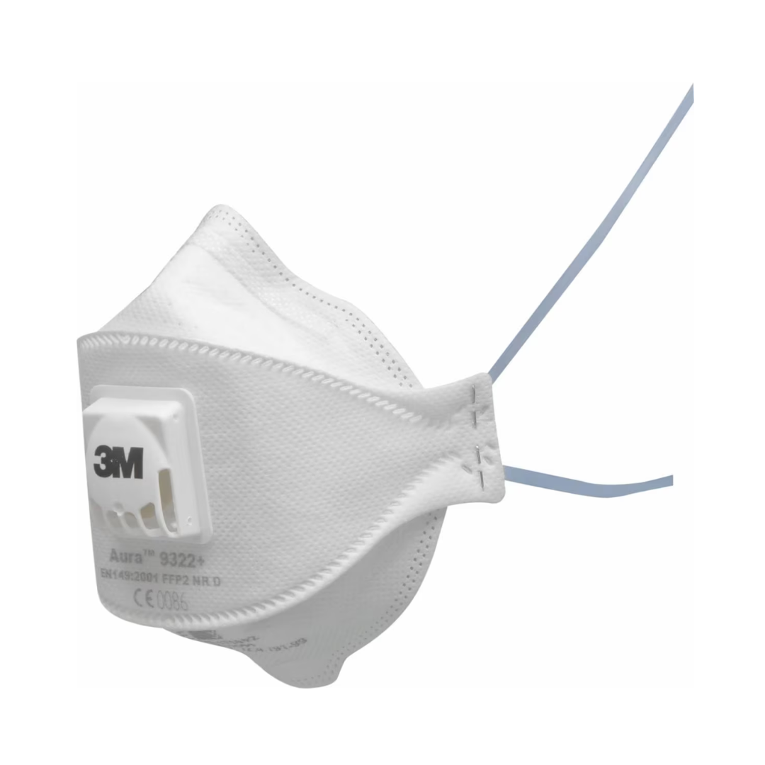 3M™ Aura™ osakesterespiraator, FFP2, klapiga, 9322+ - Pilt 2