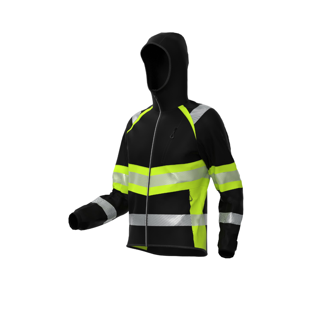 BoSafety TOPEK Softshell kõrgnähtavusega jope klass 1 - Pilt 2