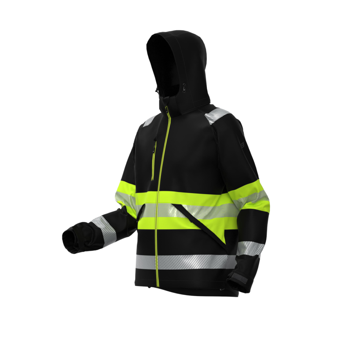 VALENCIA Hi-Vis Class 1 -softshell-takki - Image 3
