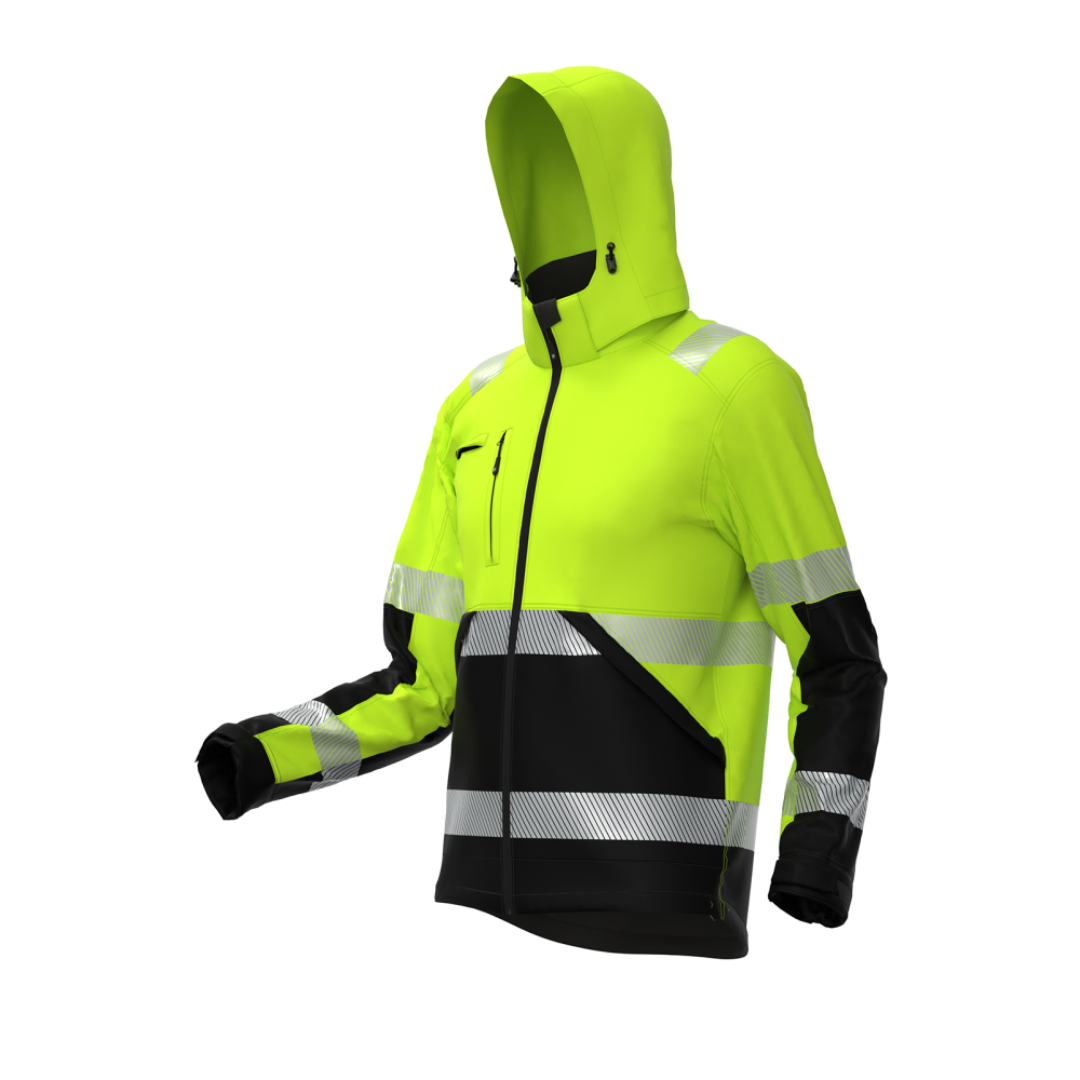 VALENCIA Hi-Vis Class 2 softshell-jakk - Pilt 3