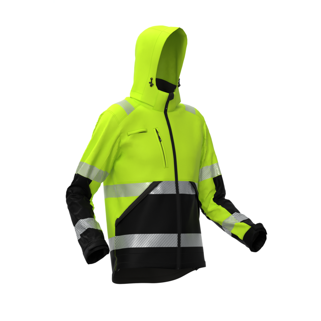 VALENCIA Hi-Vis Class 2 softshell-jakk - Pilt 2
